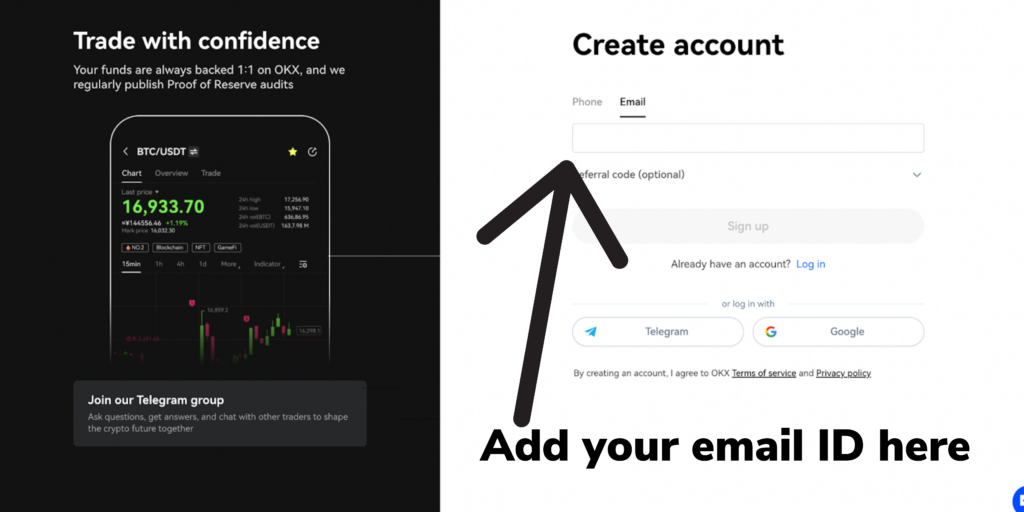 Okex-account-sign-up